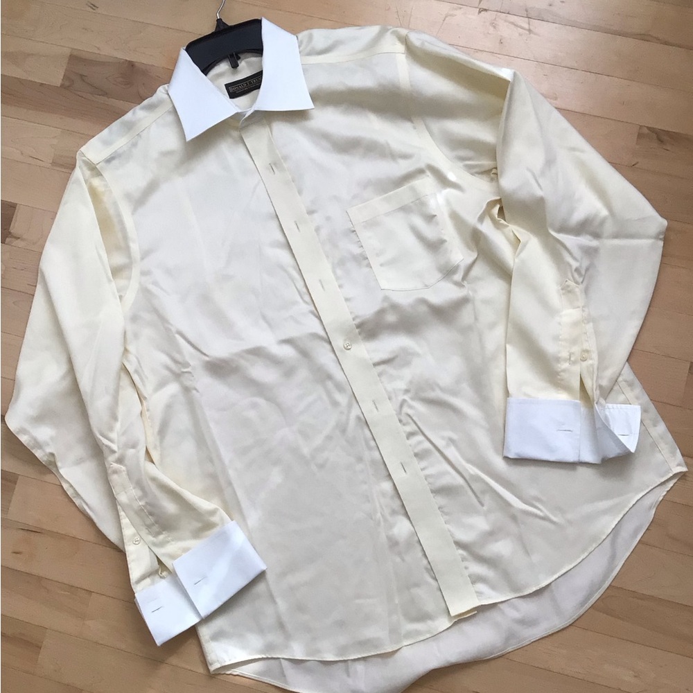Donald J Trump Men's Cream Dress Shirt